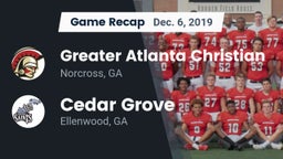 Recap: Greater Atlanta Christian  vs. Cedar Grove  2019
