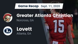 Recap: Greater Atlanta Christian  vs. Lovett  2020