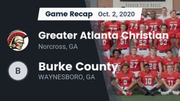 Recap: Greater Atlanta Christian  vs. Burke County 2020