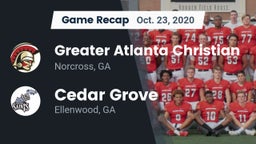 Recap: Greater Atlanta Christian  vs. Cedar Grove  2020