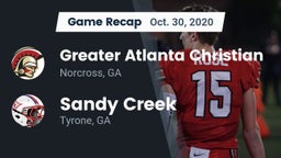 Recap: Greater Atlanta Christian  vs. Sandy Creek  2020