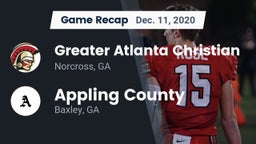 Recap: Greater Atlanta Christian  vs. Appling County  2020