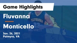 Fluvanna  vs Monticello  Game Highlights - Jan. 26, 2021