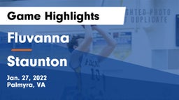 Fluvanna  vs Staunton  Game Highlights - Jan. 27, 2022