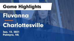 Fluvanna  vs Charlottesville  Game Highlights - Jan. 12, 2021