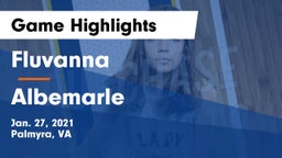 Fluvanna  vs Albemarle  Game Highlights - Jan. 27, 2021