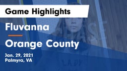 Fluvanna  vs Orange County  Game Highlights - Jan. 29, 2021