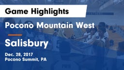 Pocono Mountain West  vs Salisbury  Game Highlights - Dec. 28, 2017