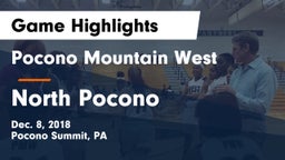 Pocono Mountain West  vs North Pocono  Game Highlights - Dec. 8, 2018