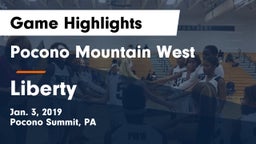 Pocono Mountain West  vs Liberty  Game Highlights - Jan. 3, 2019