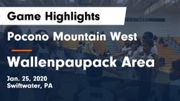 Pocono Mountain West  vs Wallenpaupack Area  Game Highlights - Jan. 25, 2020