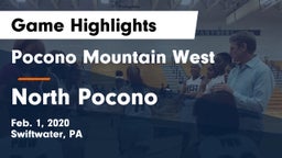 Pocono Mountain West  vs North Pocono  Game Highlights - Feb. 1, 2020