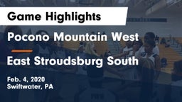 Pocono Mountain West  vs East Stroudsburg  South Game Highlights - Feb. 4, 2020
