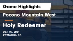 Pocono Mountain West  vs Holy Redeemer  Game Highlights - Dec. 29, 2021