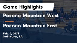Pocono Mountain West  vs Pocono Mountain East  Game Highlights - Feb. 3, 2023