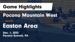 Pocono Mountain West  vs Easton Area  Game Highlights - Dec. 1, 2023