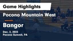 Pocono Mountain West  vs Bangor  Game Highlights - Dec. 2, 2023
