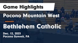 Pocono Mountain West  vs Bethlehem Catholic  Game Highlights - Dec. 12, 2023