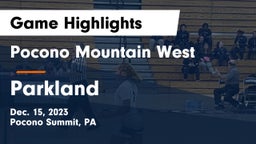 Pocono Mountain West  vs Parkland  Game Highlights - Dec. 15, 2023