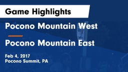 Pocono Mountain West  vs Pocono Mountain East  Game Highlights - Feb 4, 2017