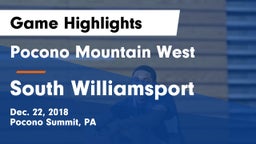 Pocono Mountain West  vs South Williamsport  Game Highlights - Dec. 22, 2018