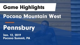 Pocono Mountain West  vs Pennsbury  Game Highlights - Jan. 12, 2019