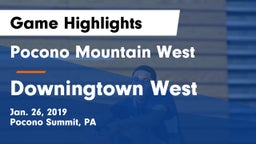 Pocono Mountain West  vs Downingtown West  Game Highlights - Jan. 26, 2019