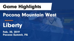 Pocono Mountain West  vs Liberty Game Highlights - Feb. 20, 2019