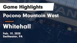 Pocono Mountain West  vs Whitehall  Game Highlights - Feb. 19, 2020