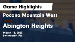 Pocono Mountain West  vs Abington Heights  Game Highlights - March 14, 2023