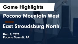 Pocono Mountain West  vs East Stroudsburg North  Game Highlights - Dec. 8, 2023
