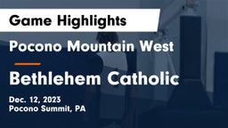 Pocono Mountain West  vs Bethlehem Catholic  Game Highlights - Dec. 12, 2023