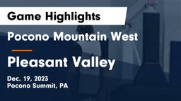 Pocono Mountain West  vs Pleasant Valley  Game Highlights - Dec. 19, 2023