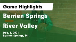 Berrien Springs  vs River Valley  Game Highlights - Dec. 3, 2021