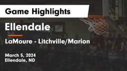 Ellendale  vs LaMoure - Litchville/Marion Game Highlights - March 5, 2024