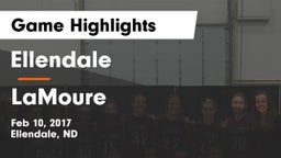 Ellendale  vs LaMoure  Game Highlights - Feb 10, 2017
