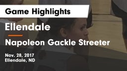 Ellendale  vs Napoleon Gackle Streeter Game Highlights - Nov. 28, 2017