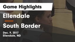 Ellendale  vs South Border Game Highlights - Dec. 9, 2017
