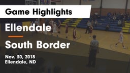 Ellendale  vs South Border Game Highlights - Nov. 30, 2018