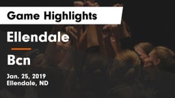 Ellendale  vs Bcn Game Highlights - Jan. 25, 2019