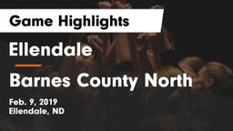 Ellendale  vs Barnes County North Game Highlights - Feb. 9, 2019