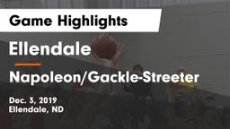 Ellendale  vs Napoleon/Gackle-Streeter  Game Highlights - Dec. 3, 2019