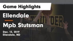 Ellendale  vs Mpb Stutsman Game Highlights - Dec. 13, 2019