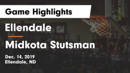 Ellendale  vs Midkota Stutsman Game Highlights - Dec. 14, 2019