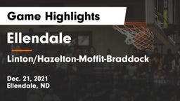Ellendale  vs Linton/Hazelton-Moffit-Braddock  Game Highlights - Dec. 21, 2021