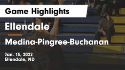 Ellendale  vs Medina-Pingree-Buchanan  Game Highlights - Jan. 15, 2022