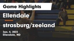 Ellendale  vs strasburg/zeeland Game Highlights - Jan. 4, 2022
