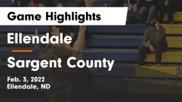 Ellendale  vs Sargent County Game Highlights - Feb. 3, 2022