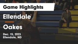 Ellendale  vs Oakes  Game Highlights - Dec. 15, 2023