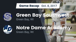 Recap: Green Bay Southwest  vs. Notre Dame Academy 2017
